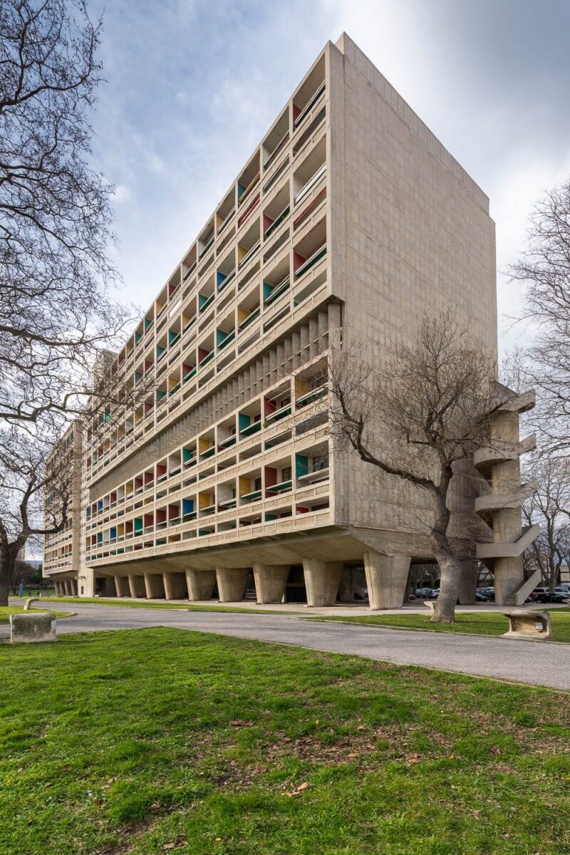 Visite de l'unité d'habitation de Marseille Le Corbusier avec Jacques Sbriglio