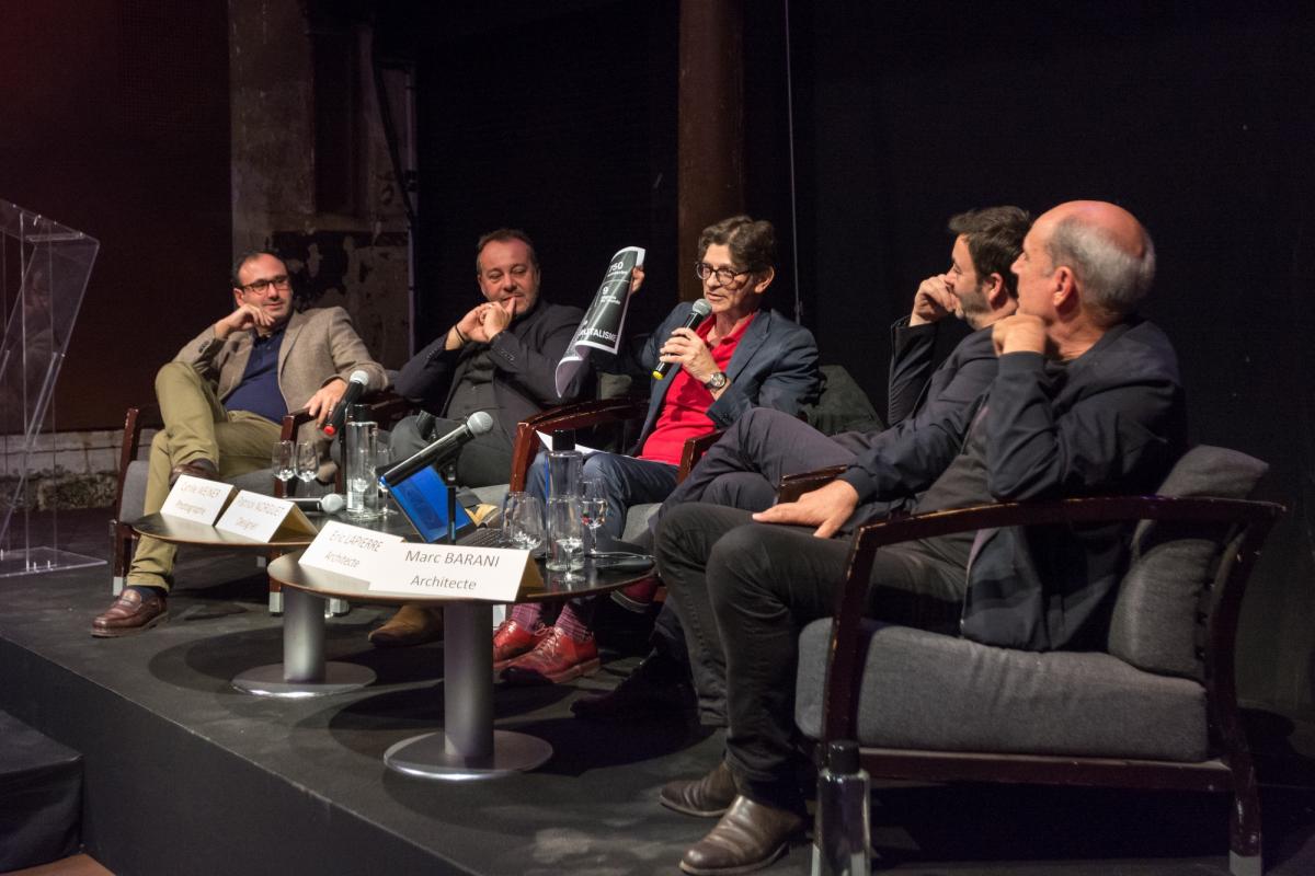 Cyrille Weiner,Patrick Norguet, Philippe Trétiack, Eric Lapierre et Marc Barani - Conférence "Du brutalisme à la décoration : béton, le grand écart"