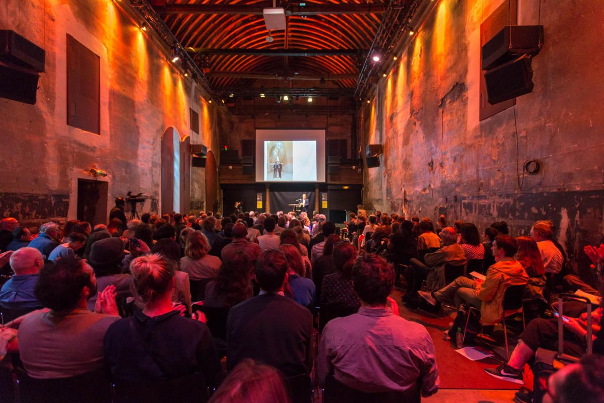 Conférence de Christian de Portzamparc, le 6 juin 2019 à la Maison de l'architecture Île-de-France à Paris - Photo : Écliptique / Laurent Thion